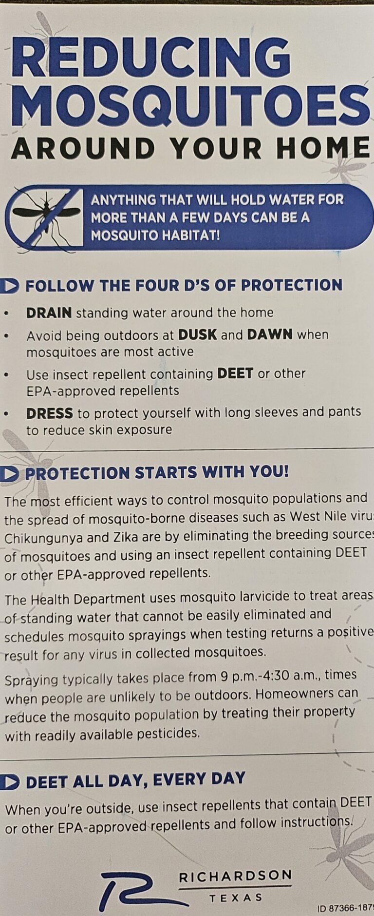 How to Reduce Mosquitos